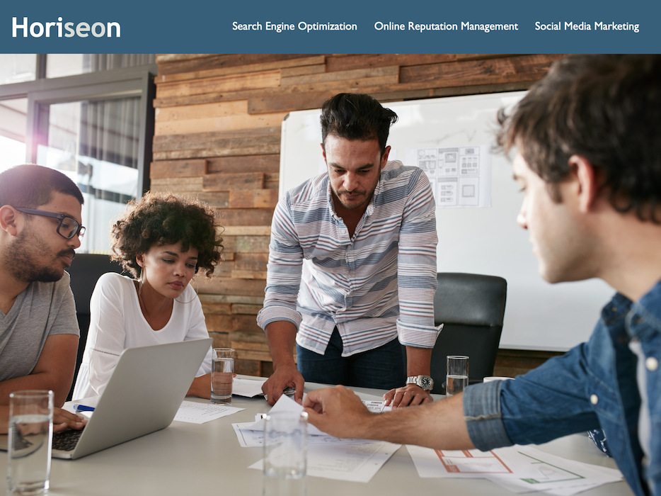 Screenshot of my refactor of Horiseon's webpage